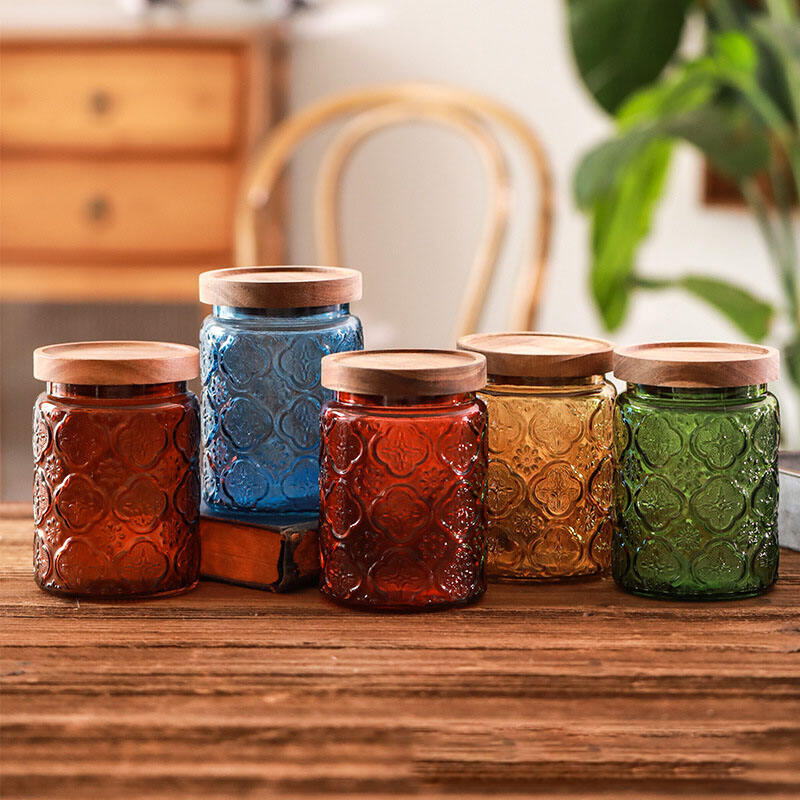 Embossed Storage Jar