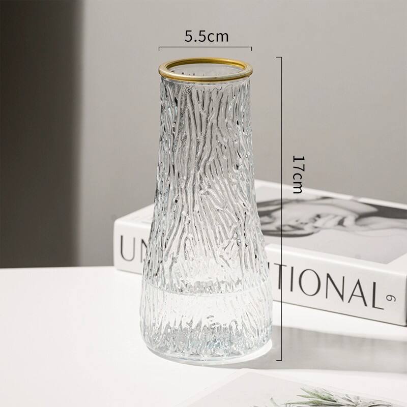 Vertical Wave Glass Vase