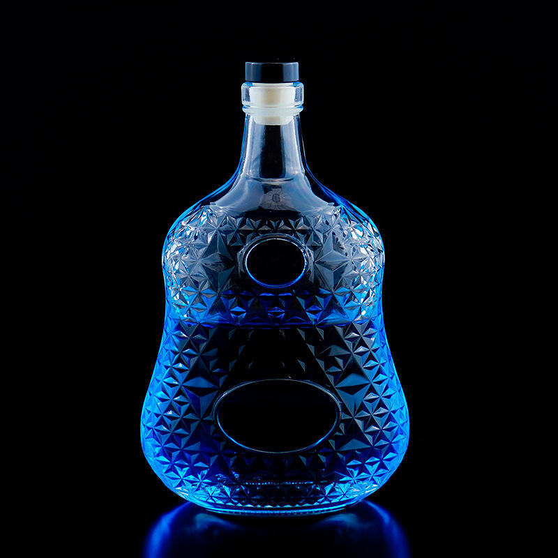 XO Glass wine bottle