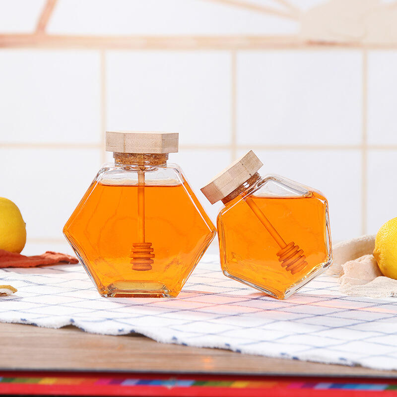 Honey Jar with Bamboo Lid