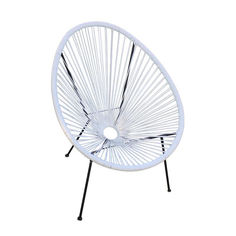 Patio Outdoor Chair Acapulco Rubber Plastic String Chair Garden Rattan Furniture Set