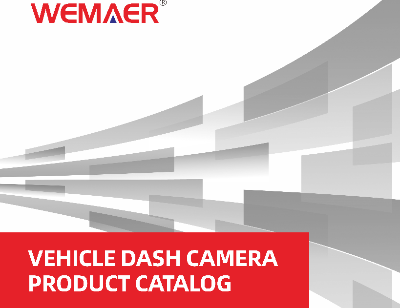 Vehicle dash camera product catalog 