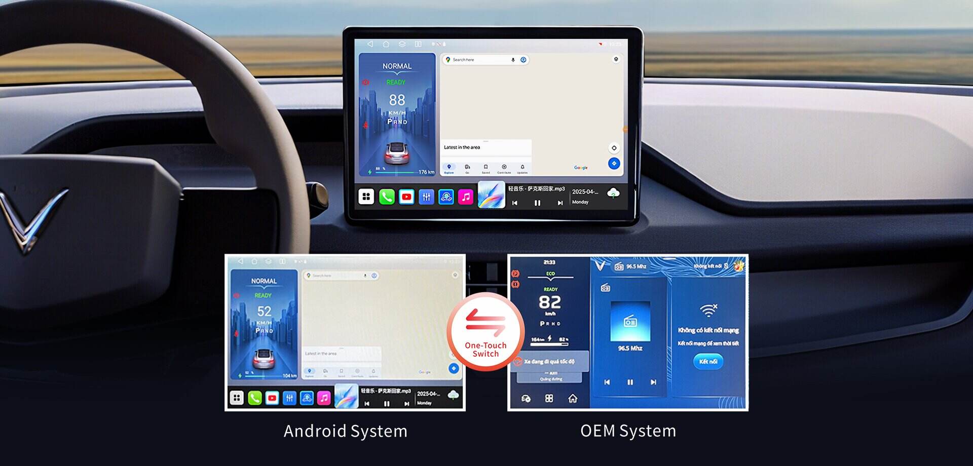 Dual-system 360 AVM decoder all-in-one for Vinfast VF3 
