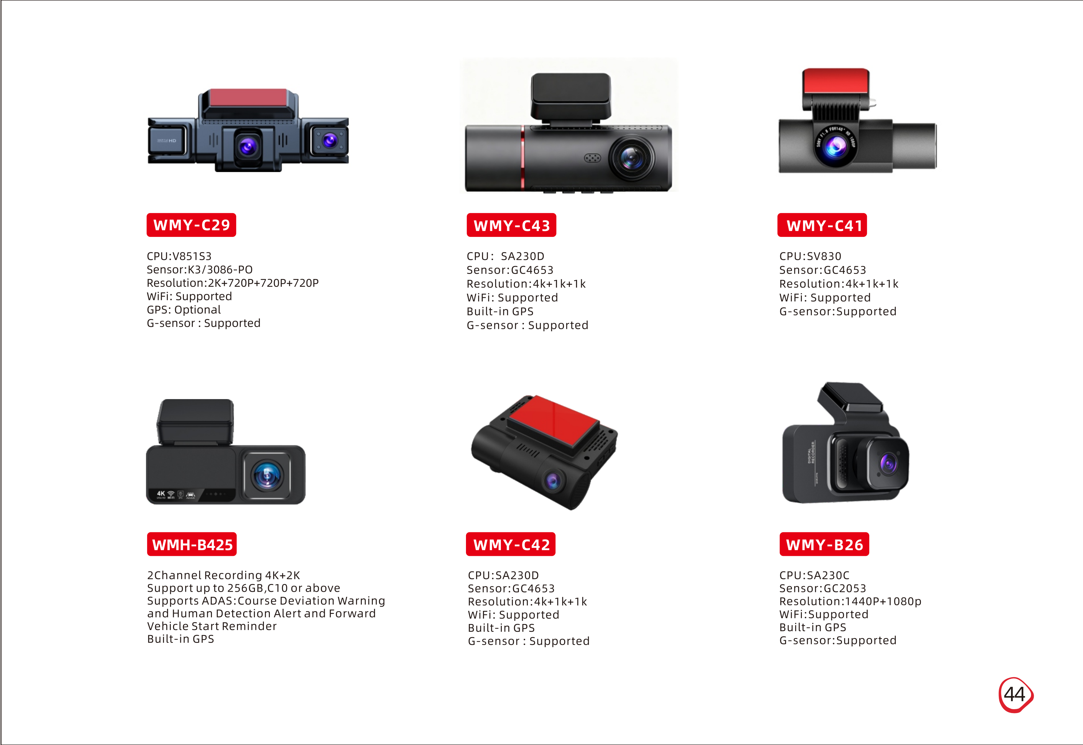 DVR Mobil 4K Ultra HD dengan WiFi dan GPS