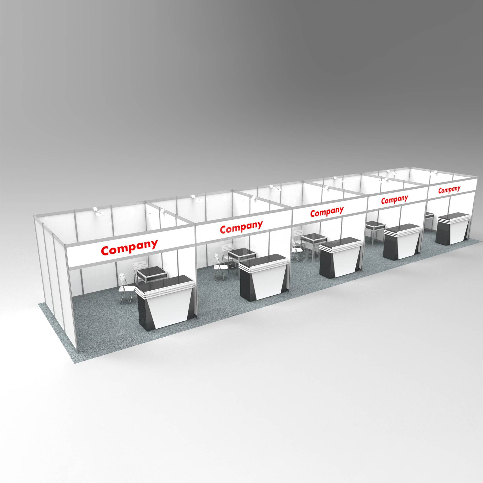 Customizable 3x3 Exhibition Booth Designs for Every Need