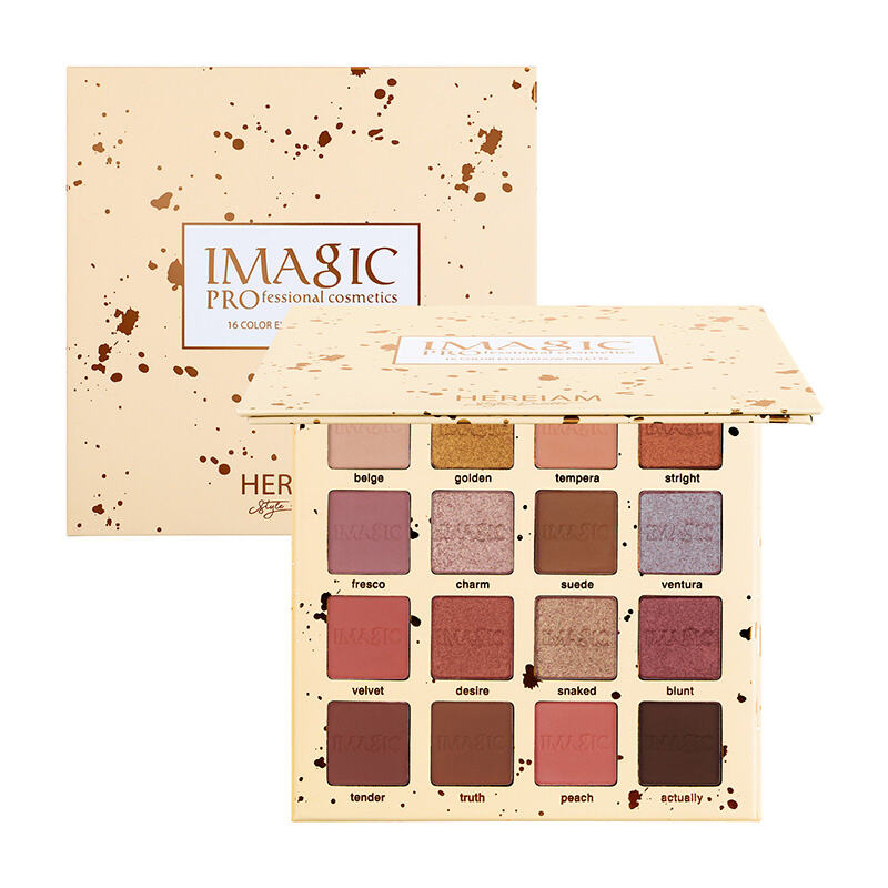 PINK POP 16 COLOR EYESHADOW PALETTE high pigment