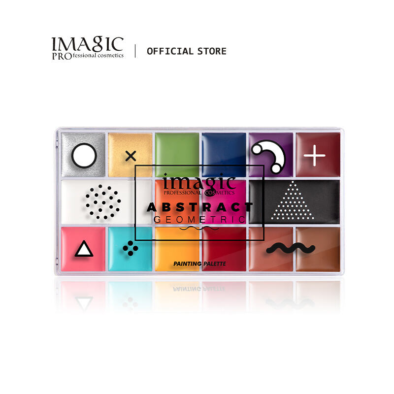 Abstract Geometric 16 Color Face Paint Palette