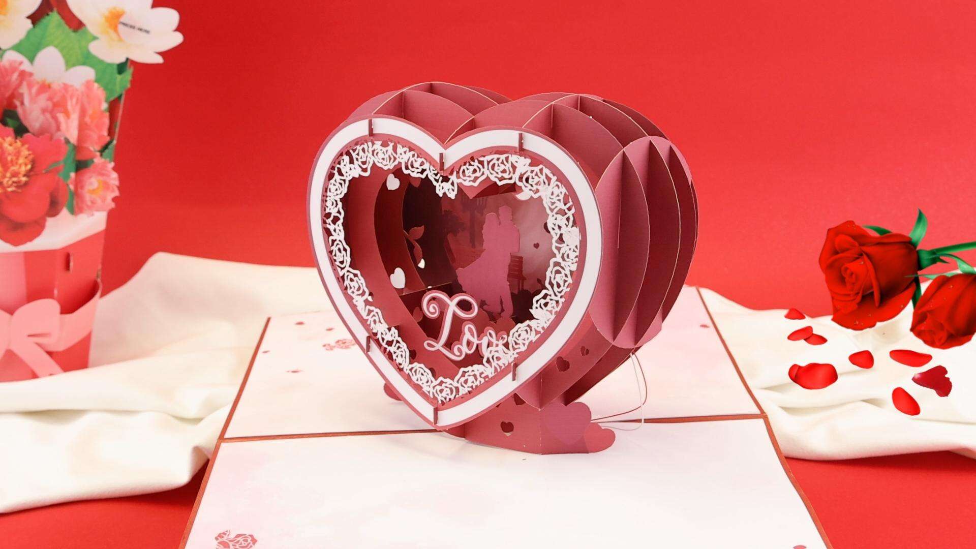 180-degree Anniversary Love Electronic Card