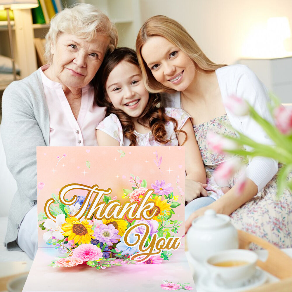 Floral Thank You Card Open View 90 Degree.jpg