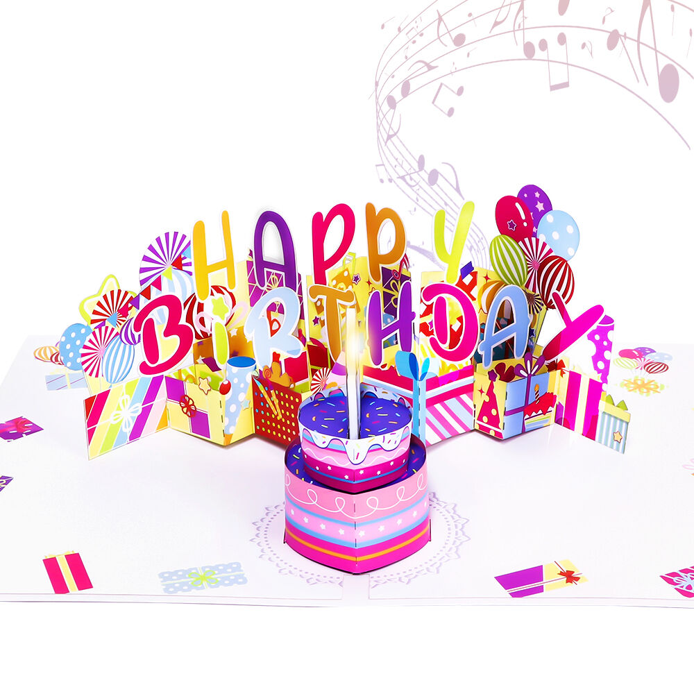 180° Pop-Up Blow Light & Music Card