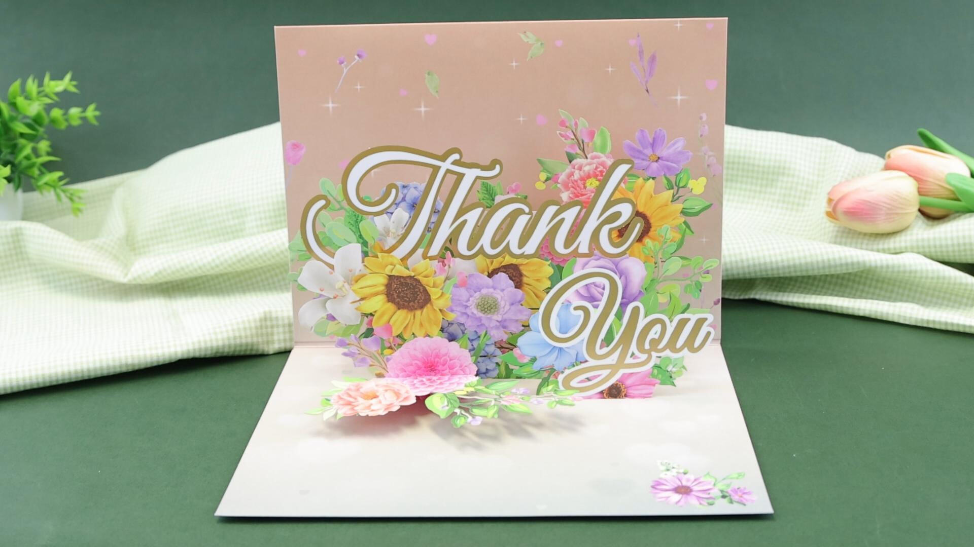 90-degree thank-you card