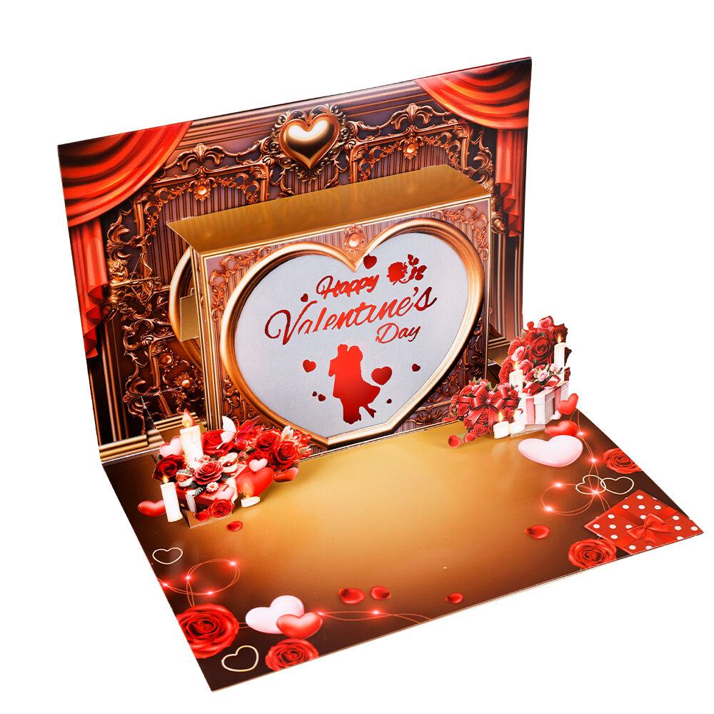Valentine’s Day Pop Up Card with Music and Light