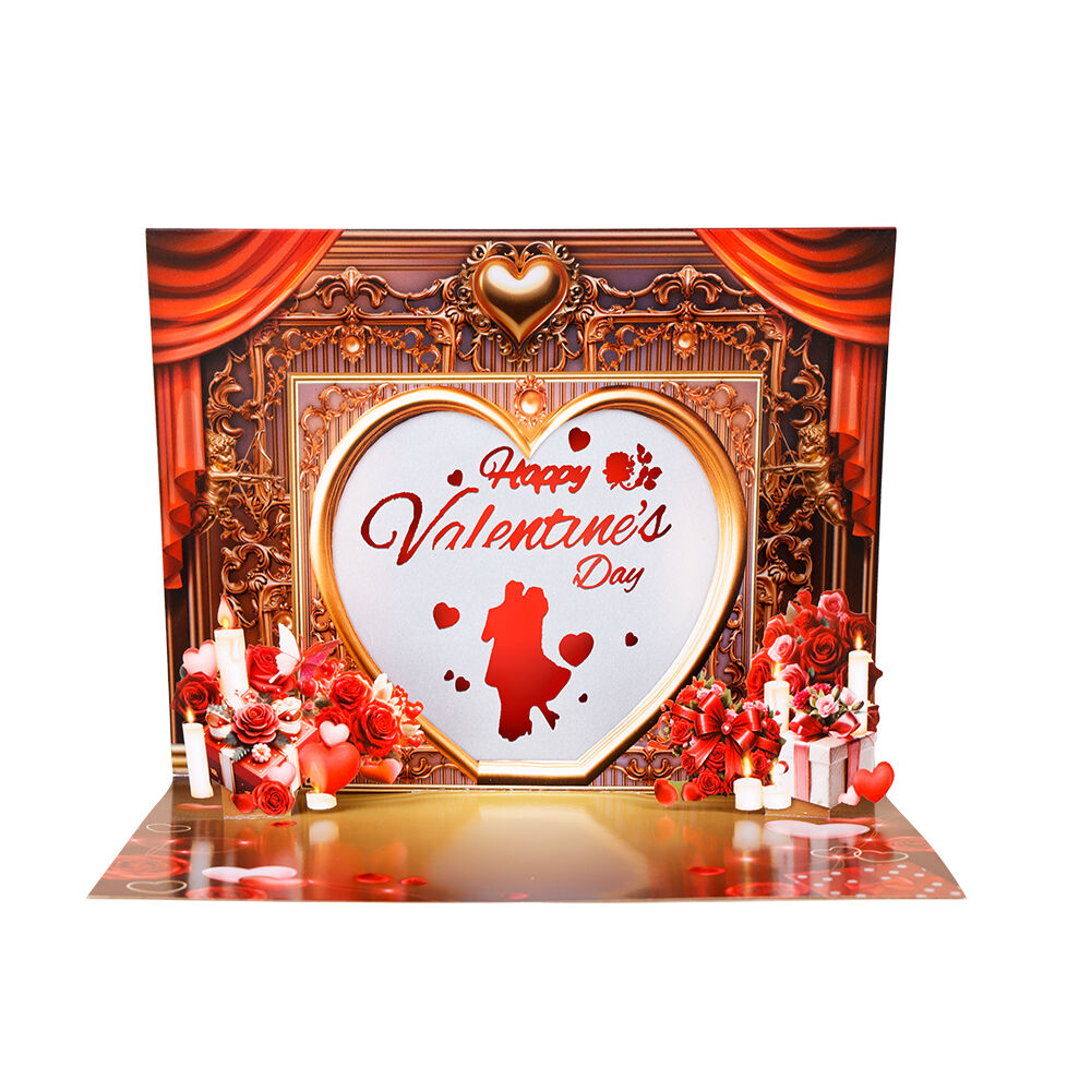 Valentine’s Day Pop Up Card with Music and Light