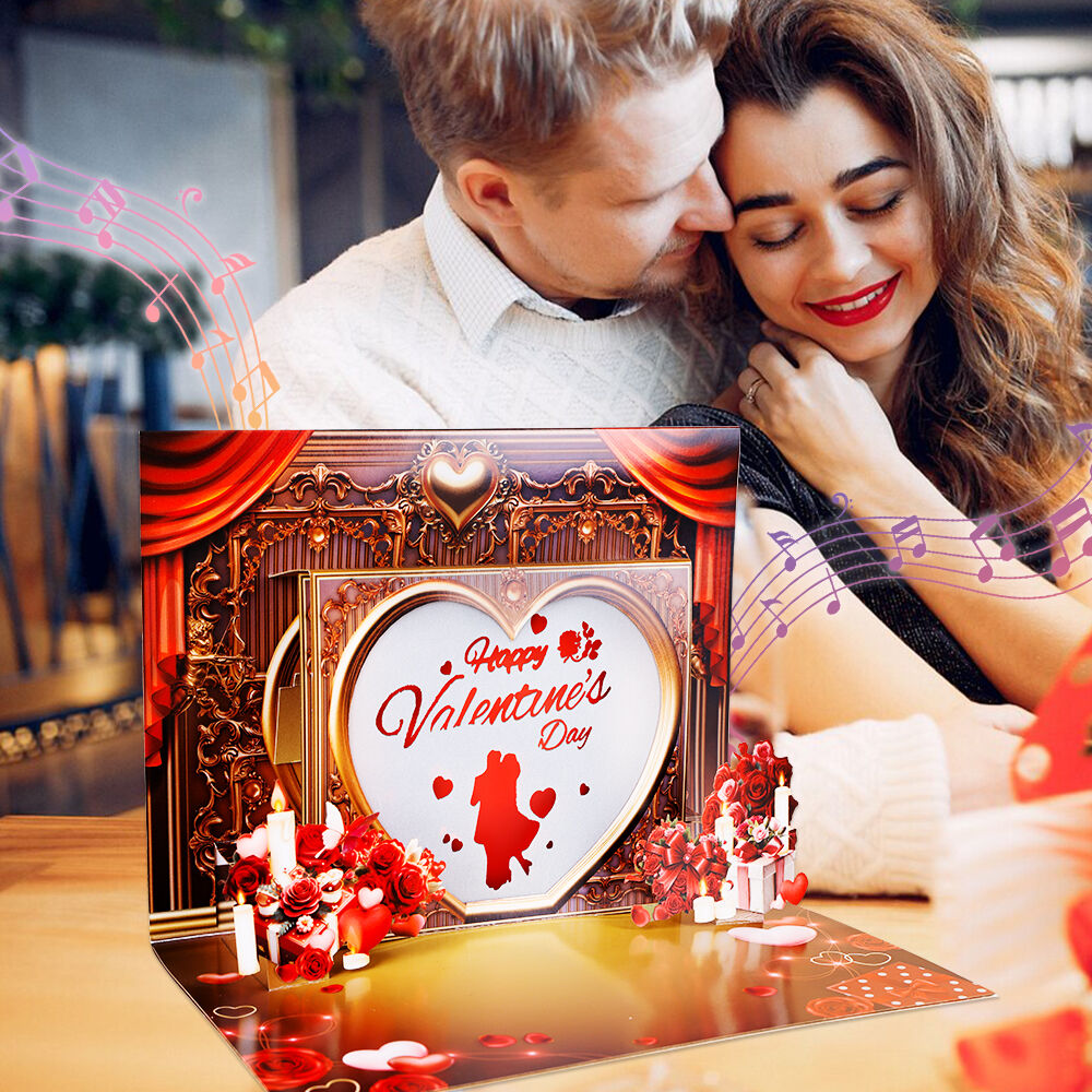 Valentine’s Day Pop Up Card with Music and Light