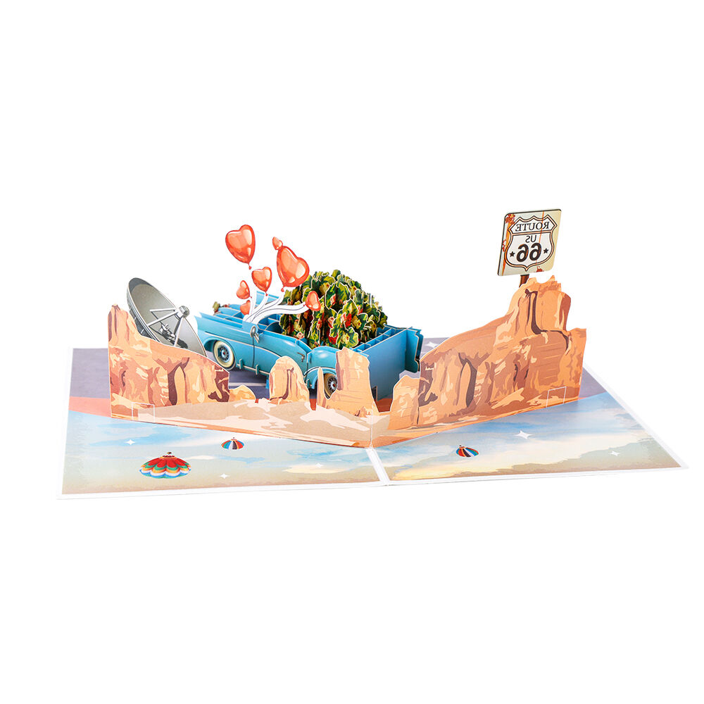 Happy Anniversary Classic Car 3D Pop-Up Card: A Timeless Tribute to Love