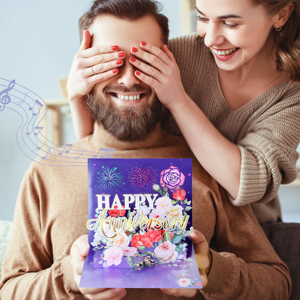 Anniversary Pop Up Card Open Flower Scene.jpg