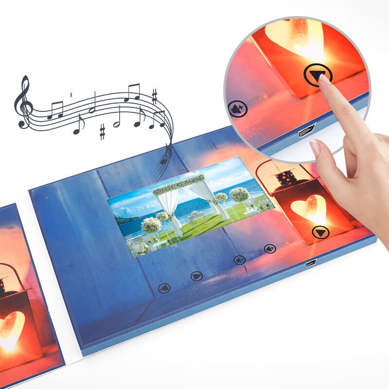 LCD Video Greeting Card Custom Video Brochure