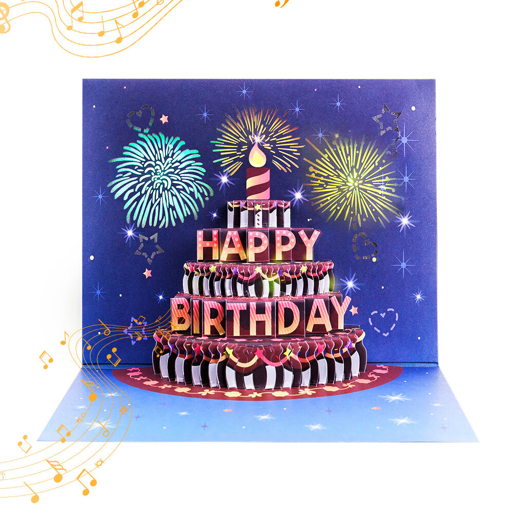 90° Light & Music Card