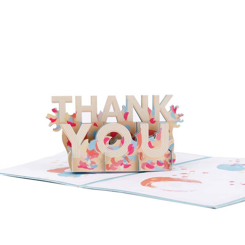 Thank You 3D Pop-Up Greeting Card