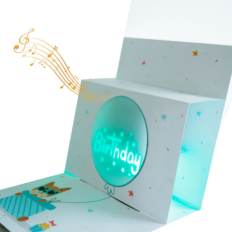 Musical Birthday Card with Light