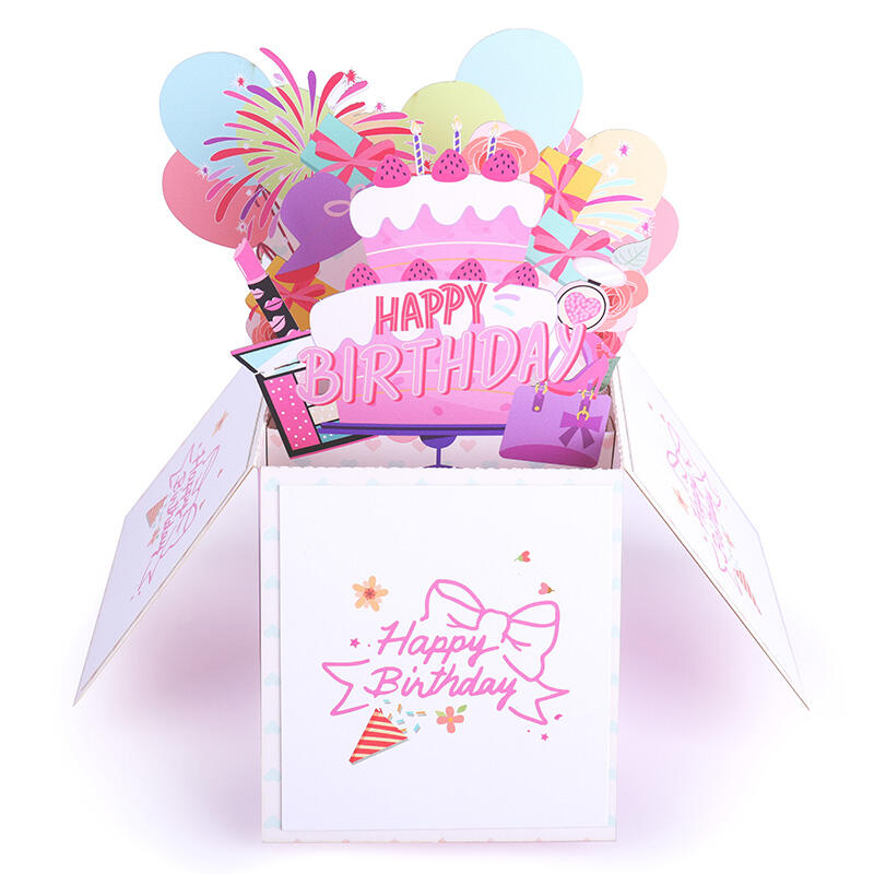 3D Birthday Pop Up Box  Card