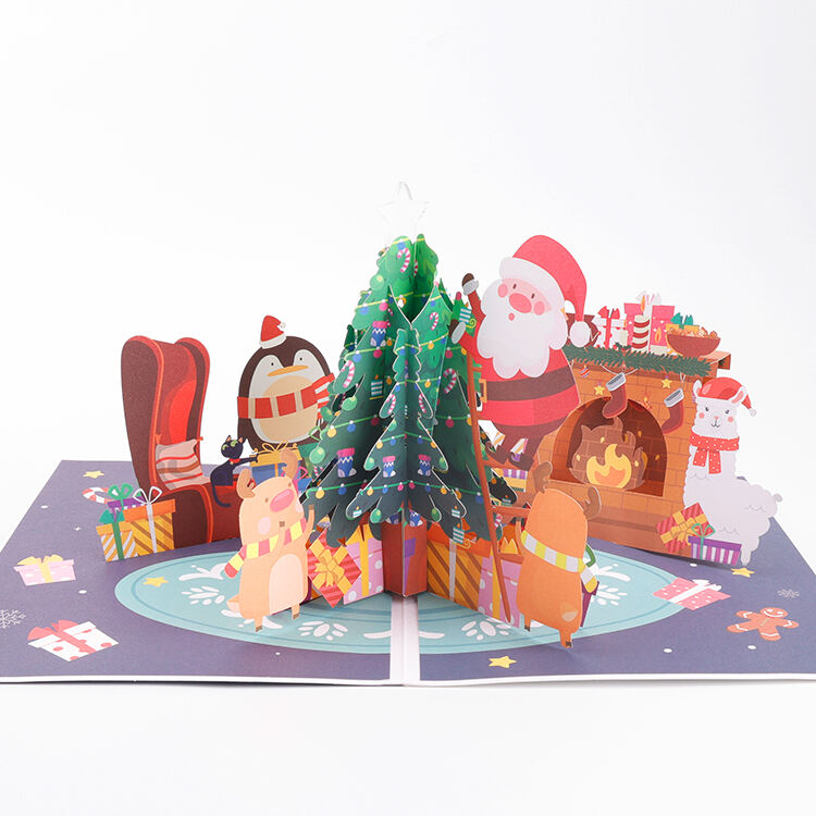 Carte pop-up sapin de Noël