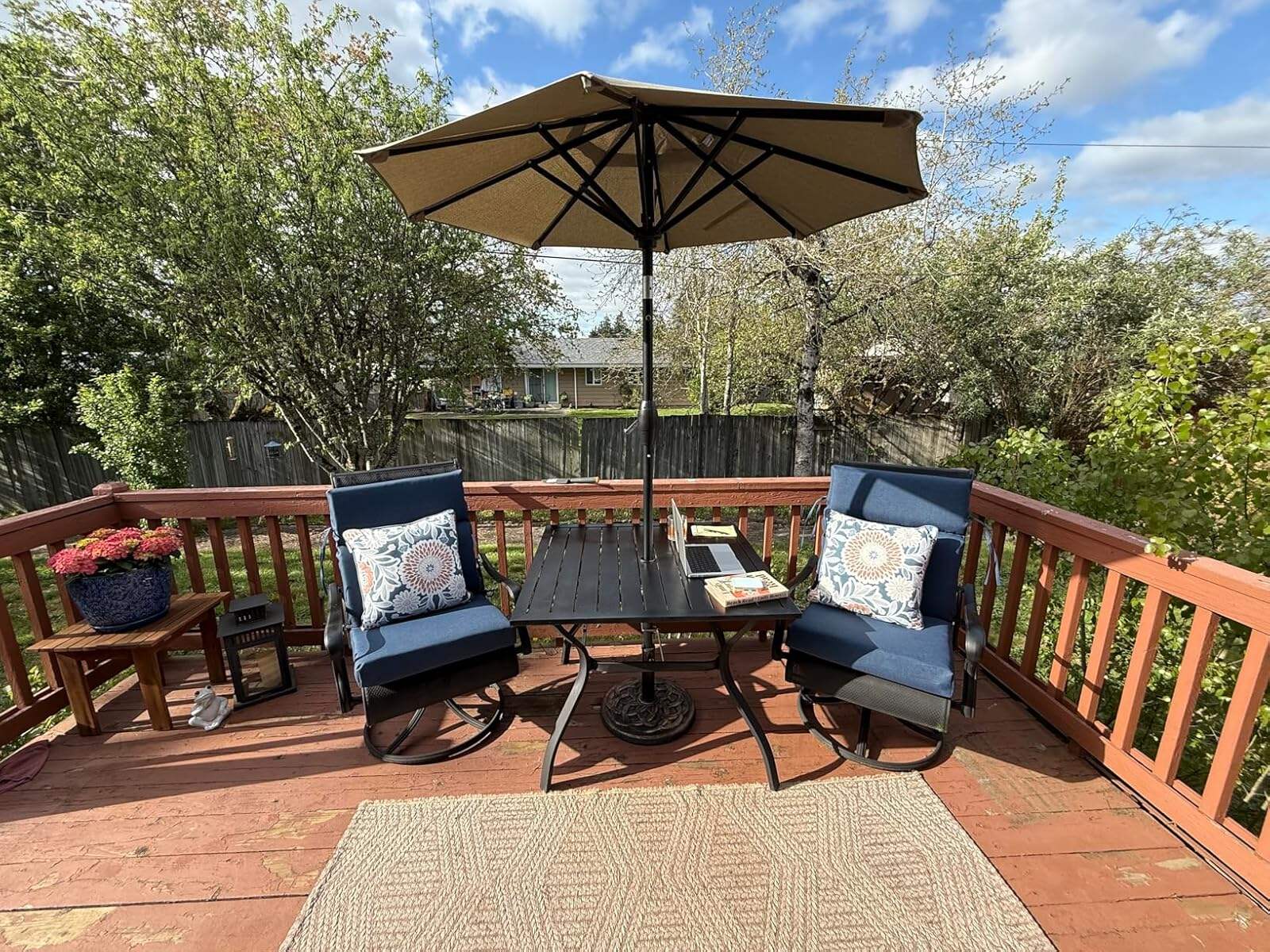 Central Umbrella for the Patio