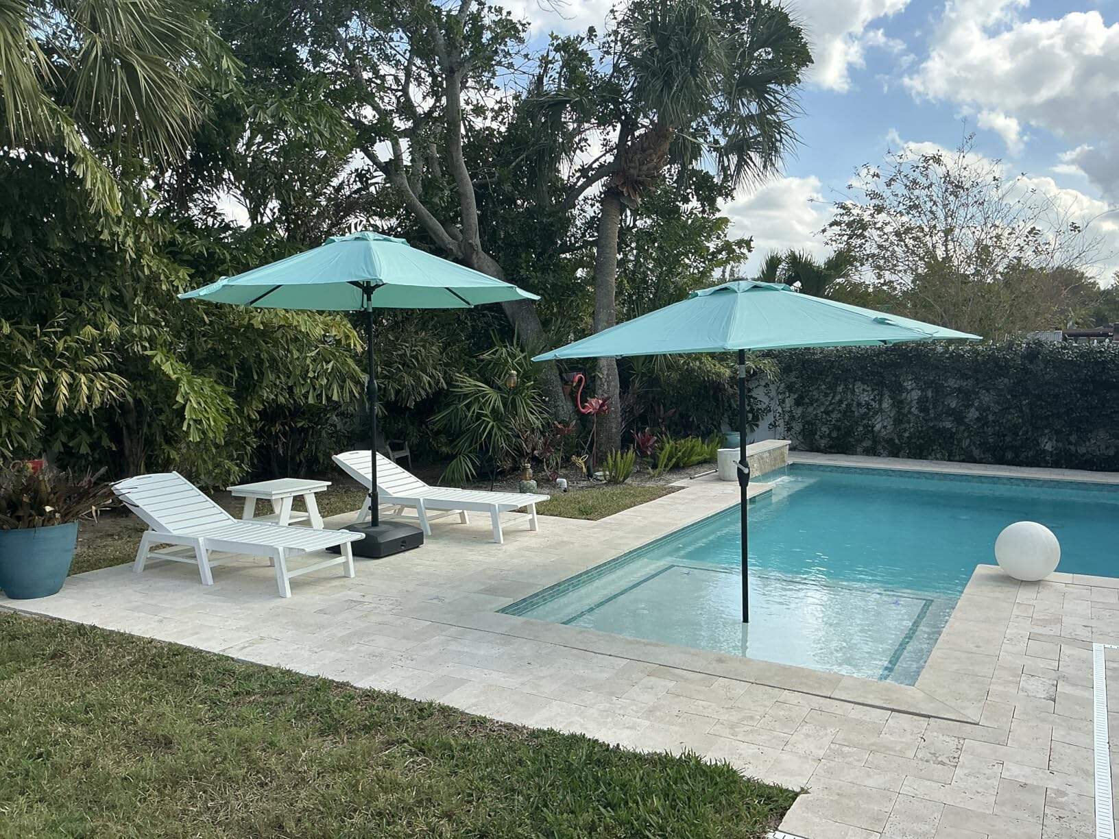 Central Umbrella for the Pool