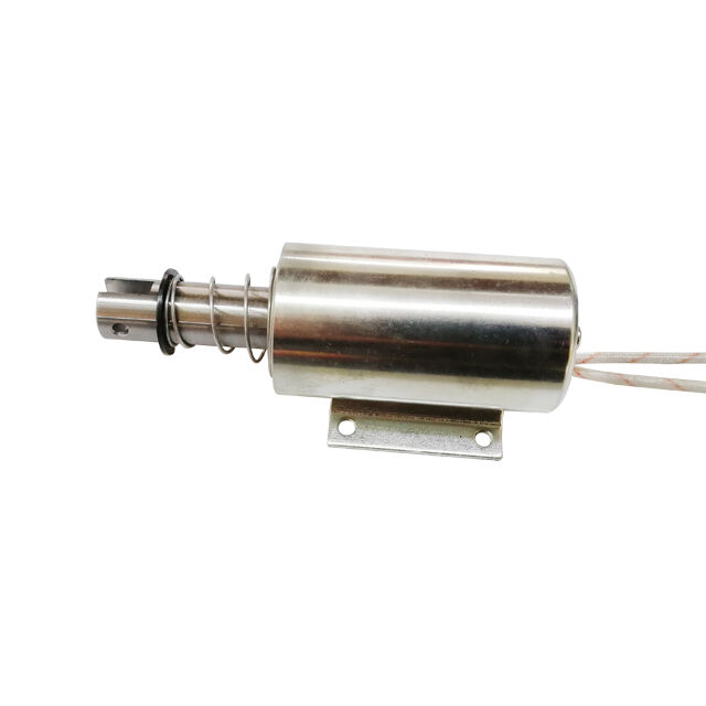 TU3257 Solénoïde tubulaire poussoir/tireur, course longue de 15 mm