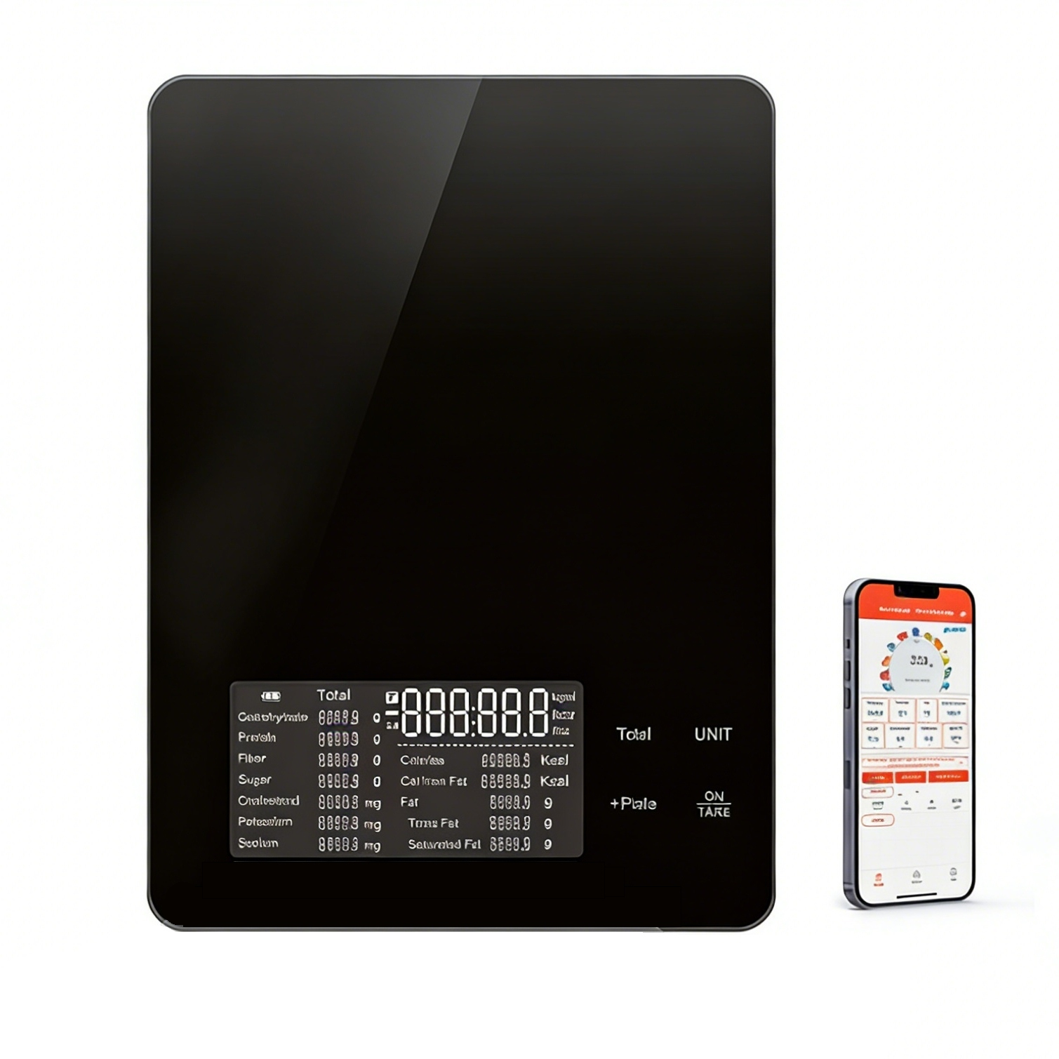 Nutrition Scale Smart Food Scale with App, for Gym Fitness Centers, Track Protein Carbs 30 Nutrients, USDA Database, OEM Logo