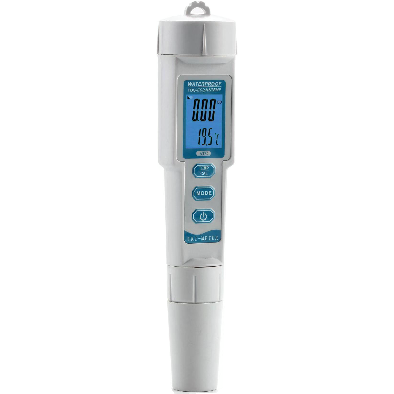 Multifunktionel PH/EC/TDS/temperaturmåler med 4 funktioner i 1