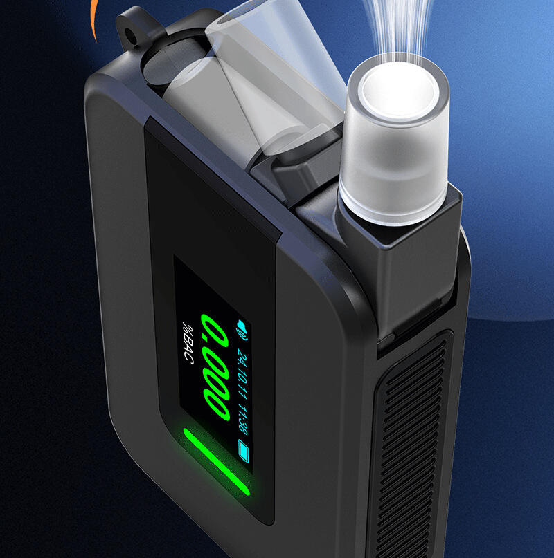 High-Precision na Fuel Cell Breathalyzer, Elektrokimikal na Alcohol Tester Ayon sa Pambansang Pamantayan para sa Pagtukoy ng Pagmamaneho Habang Lasing