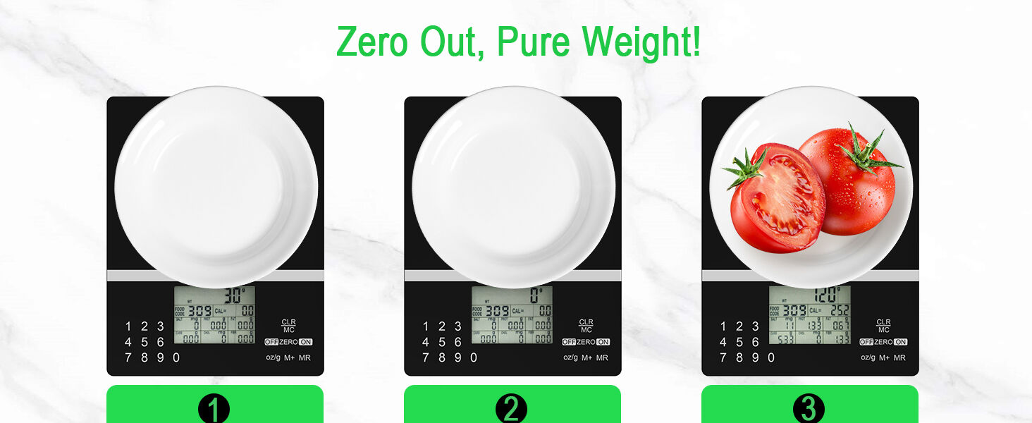 Smart Nutrition Scale, Kitchen Scale with Food Code, Food Scale for Meal Prep, Portion Control, Baking, Weight Loss, Tare Function, Batteries Included-5