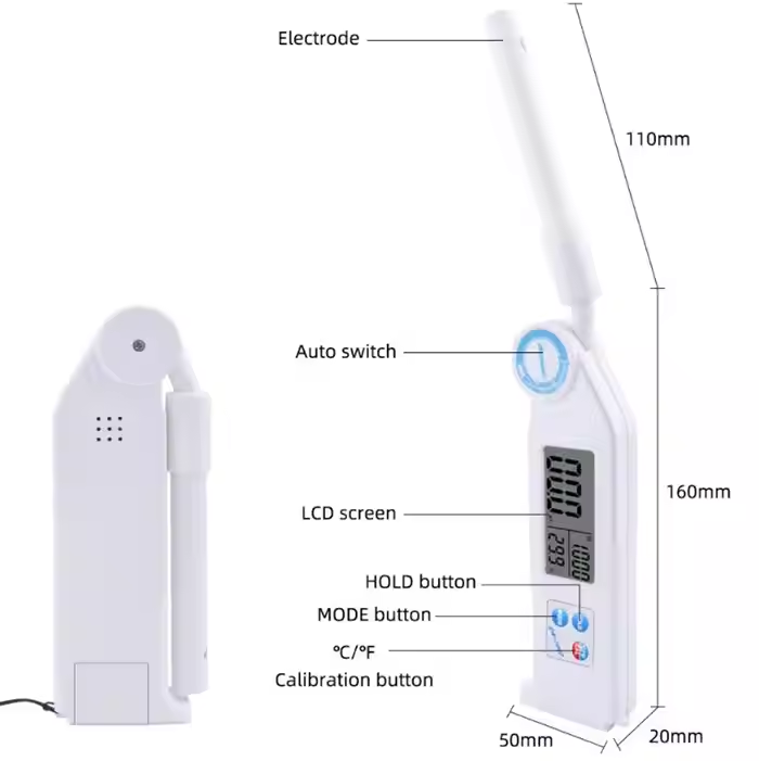Prenosni merilnik slanosti, digitalni salinometer
