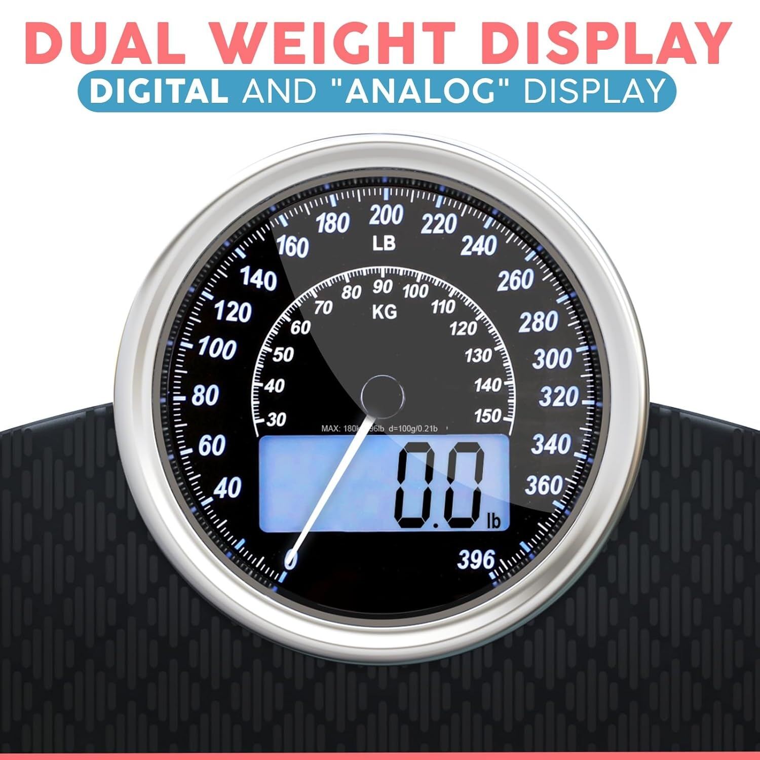 Dual Weight Measurement Display: Introducing the Adamson Hybrid Bath Scale - The Only Choice of Digital Scales for Body Weight-3