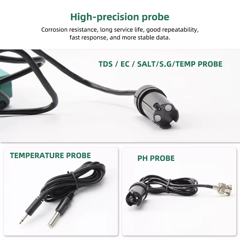high accuracy hydroponics growing digital ph tds ec temp sg salt ph meter 6 in 1 ph monitor-2