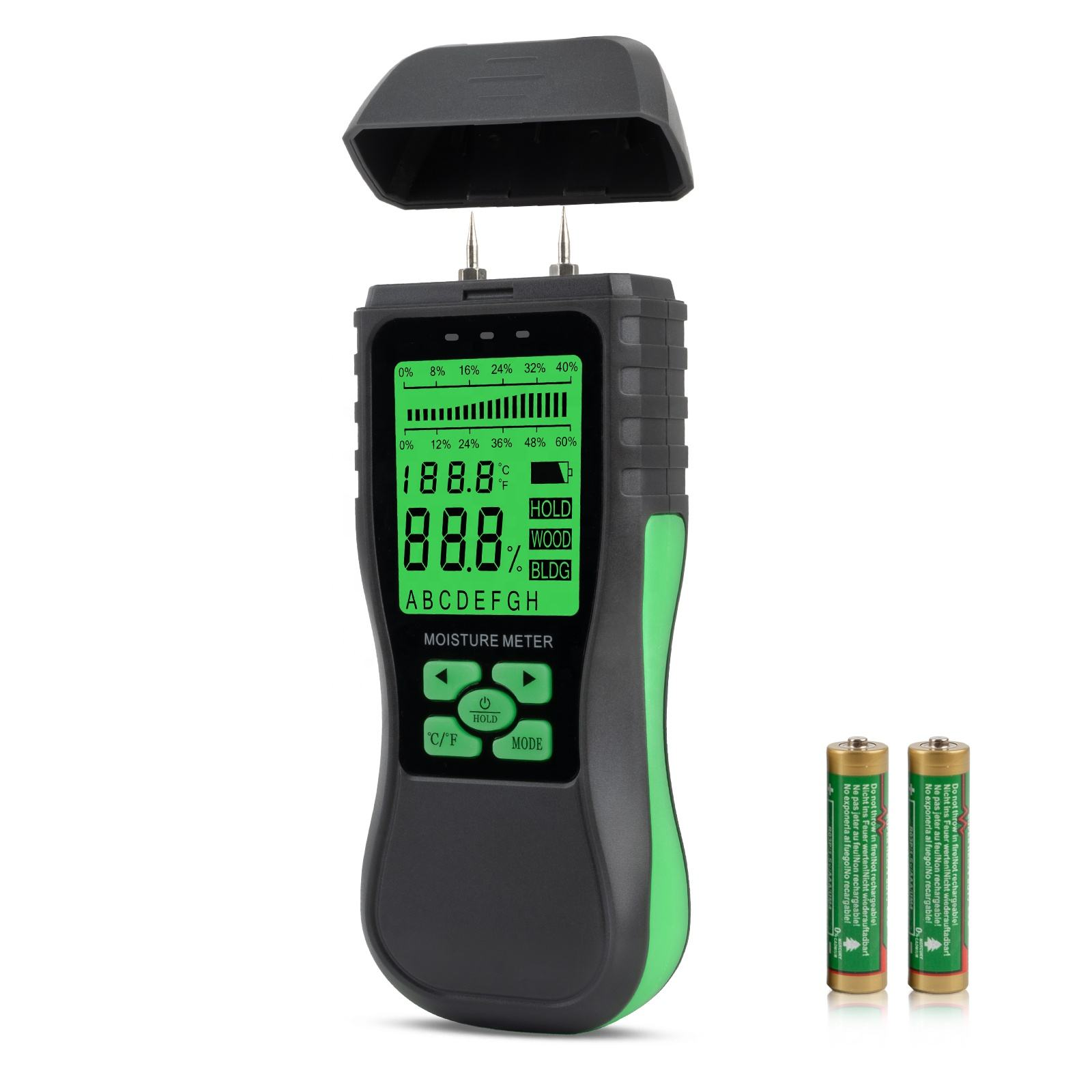 Moisture Meter High Pre-cision Hygrometer for Building Materials Cement Red Brick Concrete Timber Damp Detection