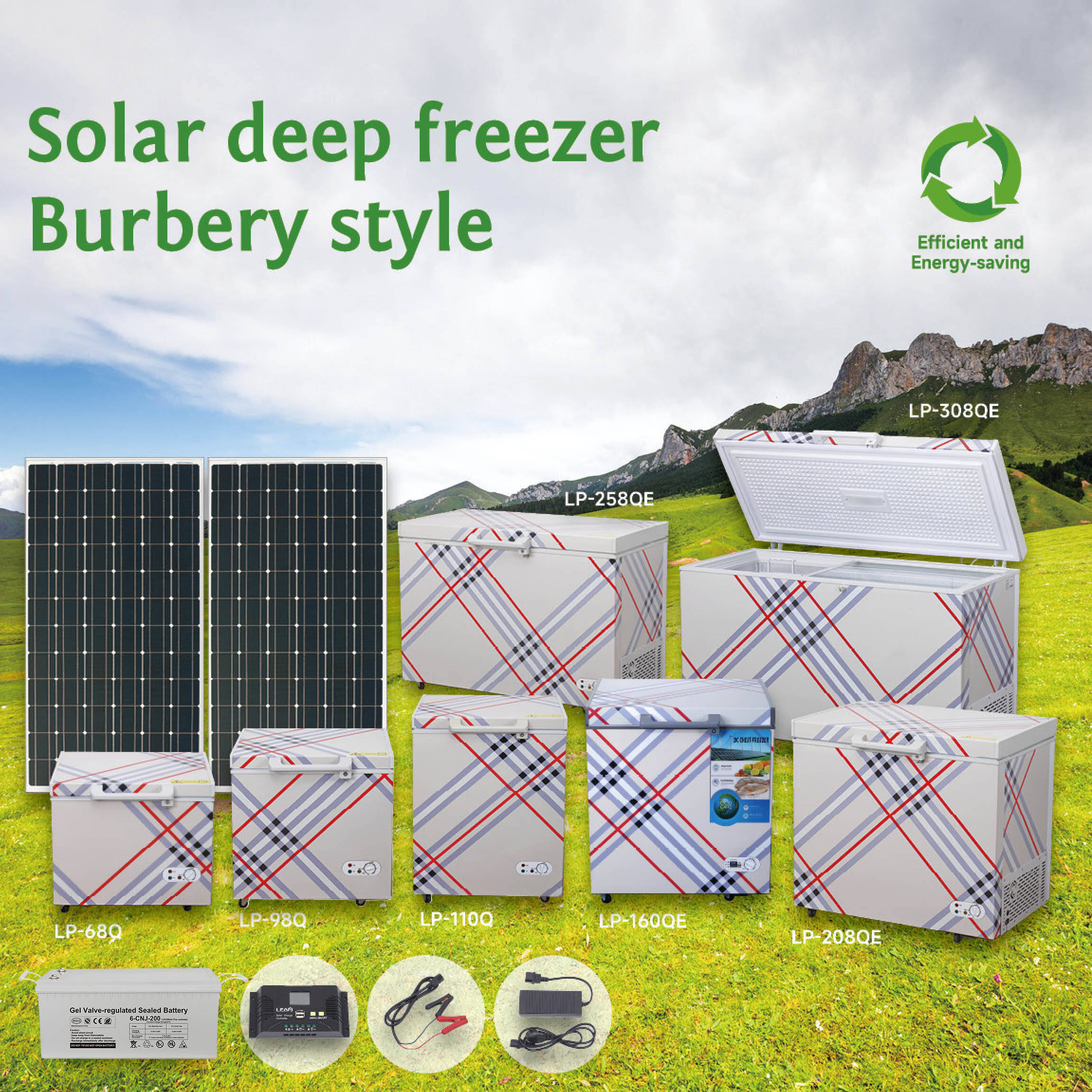 Off-Grid na Solar na Sistema ng Deep Freezer