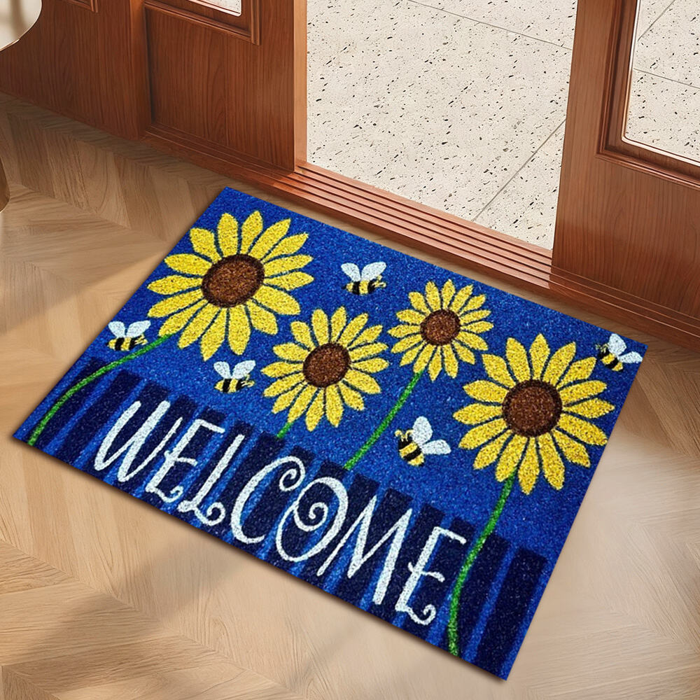 Realce su entrada con felpudos personalizados de bienvenida