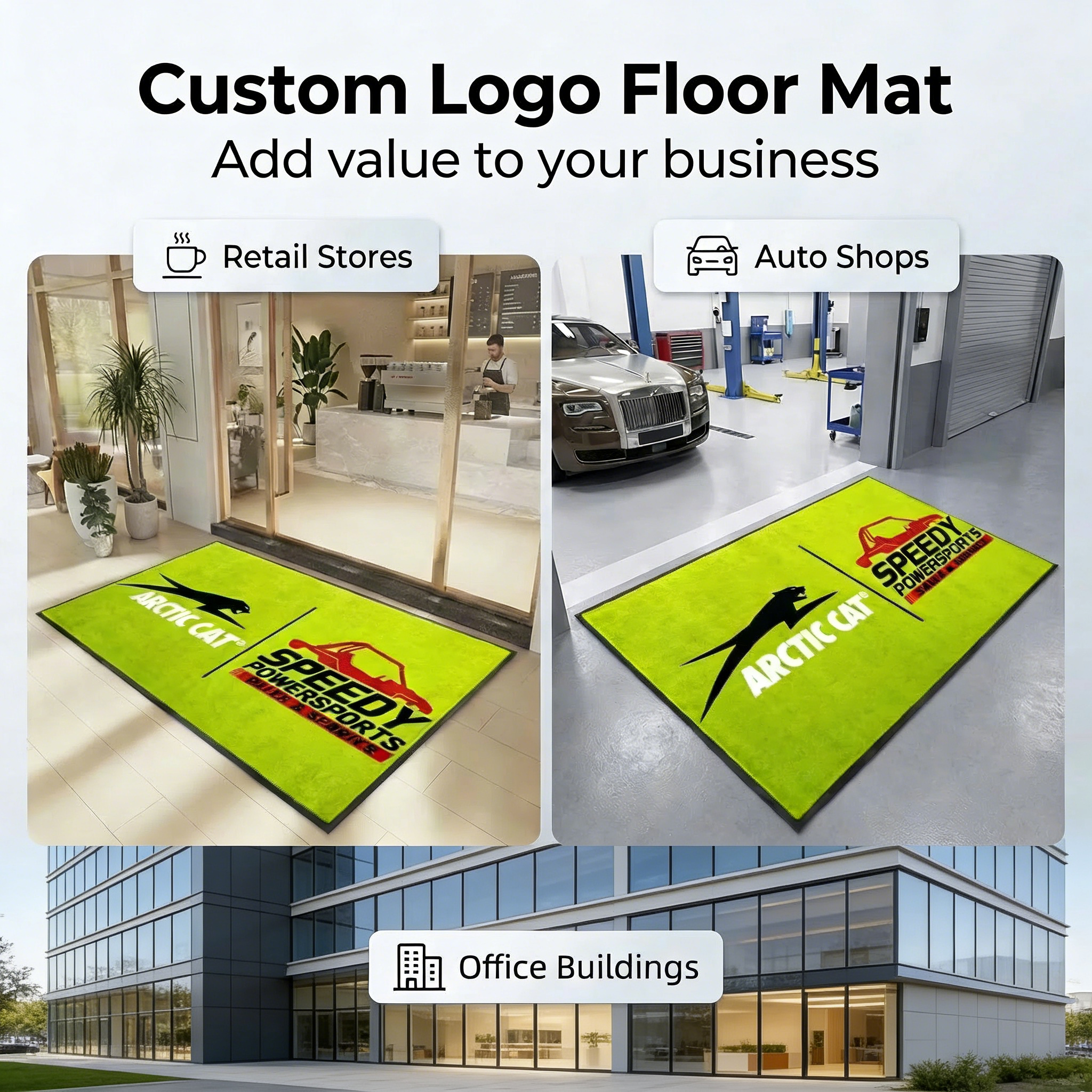 Potencie la imagen de su empresa con alfombras de entrada premium