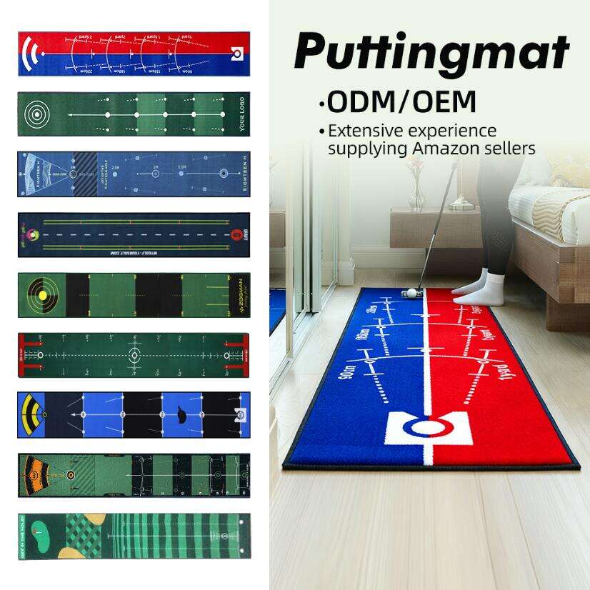 Customized Golf Training Wholesale Indoor Putting Practice Golf Mat for Home Golf Range Mat