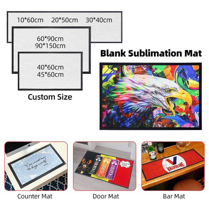 Sublimation Rug Blanks Bulk Polyester Door Mat Blank Commercial Welcome Mats Outdoor Front Door Sublimation Doormat