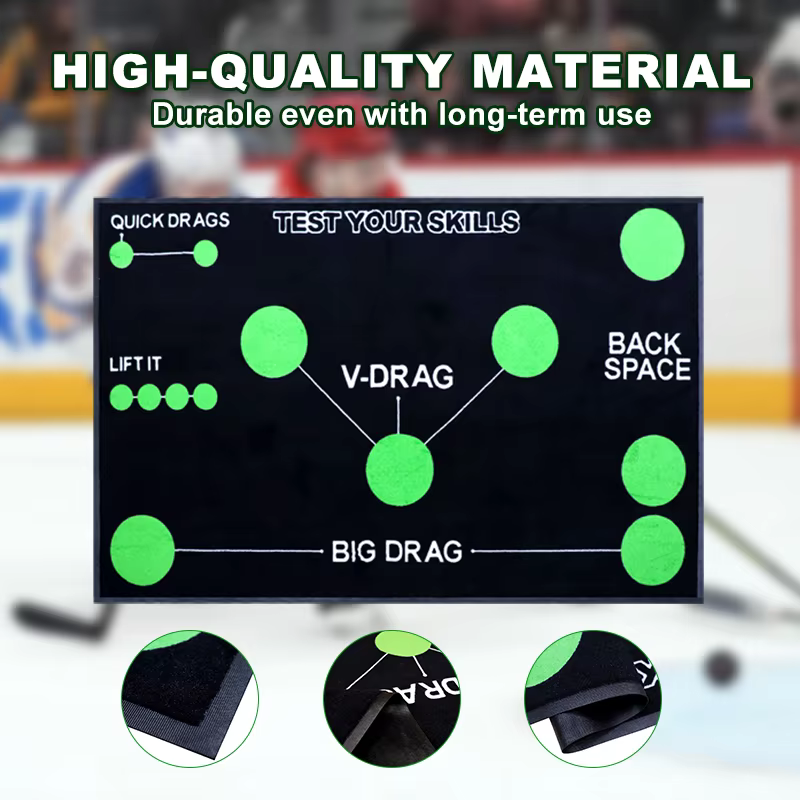 Outdoor Sports Hockey Training Skate Mats Soundproof Home Area Rug Hockey Training Equipment Mini Hockey Mat