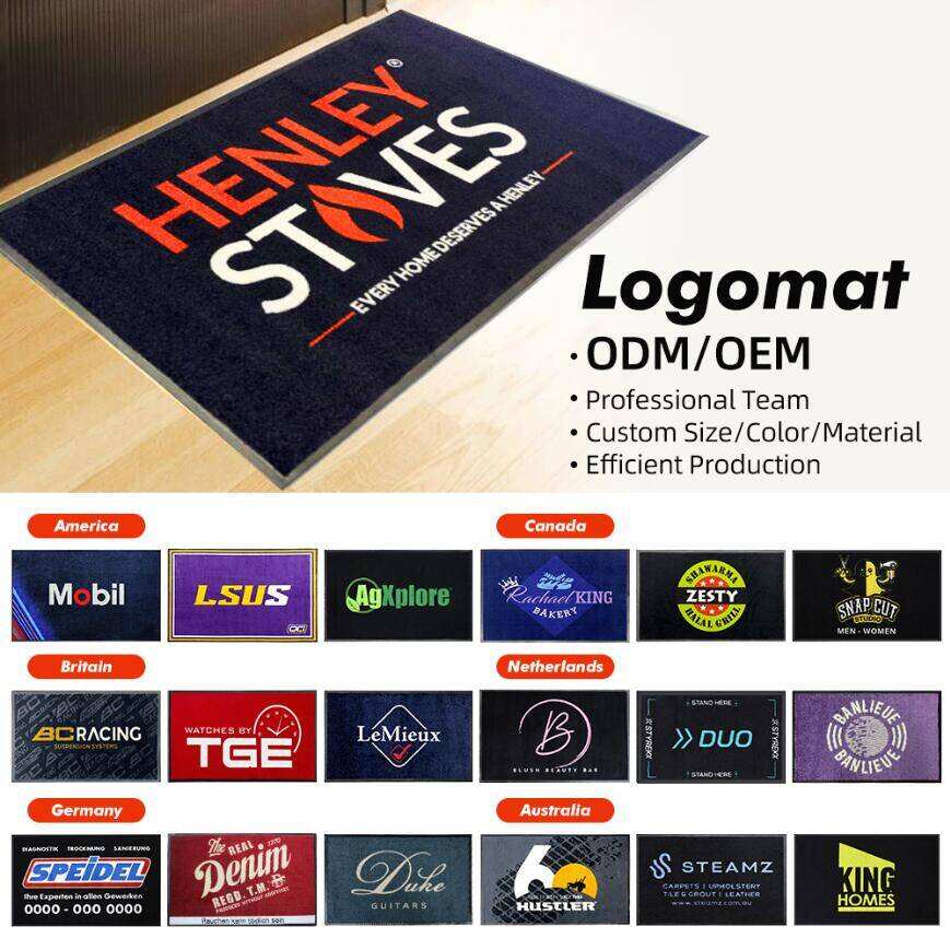 Potencie su marca con alfombras personalizadas para entradas comerciales