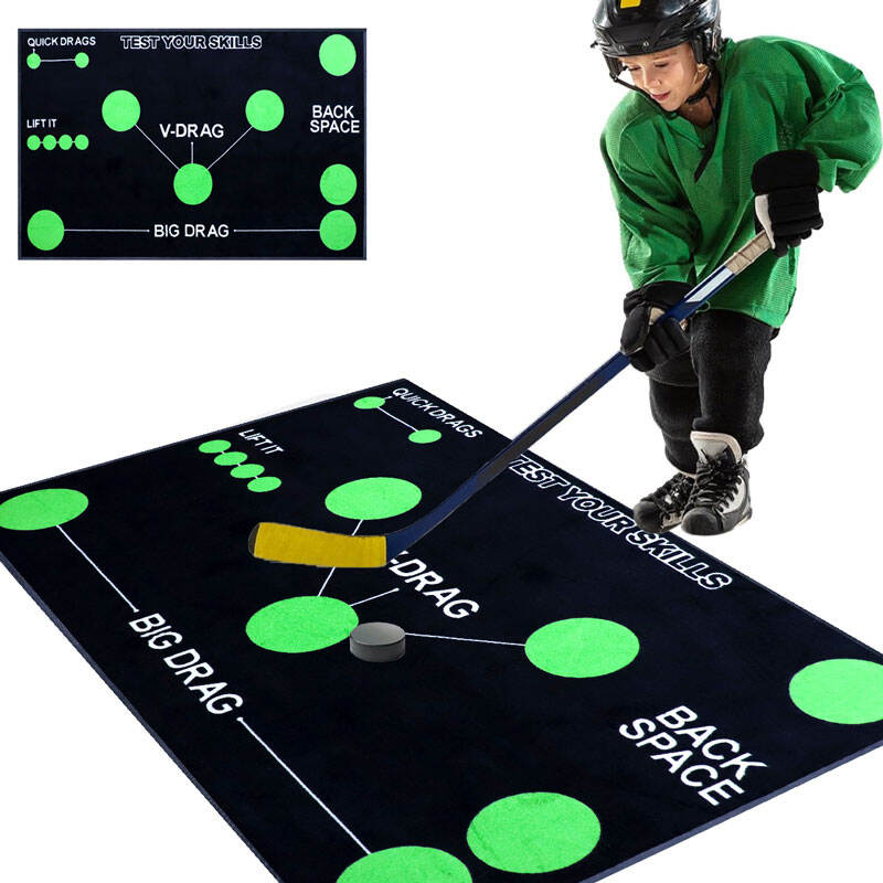 Outdoor Sports Hockey Training Skate Mats Soundproof Home Area Rug Hockey Training Equipment Mini Hockey Mat
