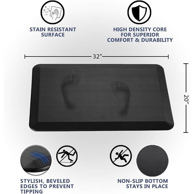 Why is thickness an important factor when selecting anti fatigue kitchen mats?