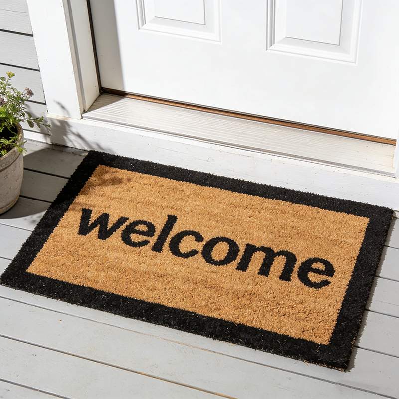 Eleve su entrada con felpudos personalizados