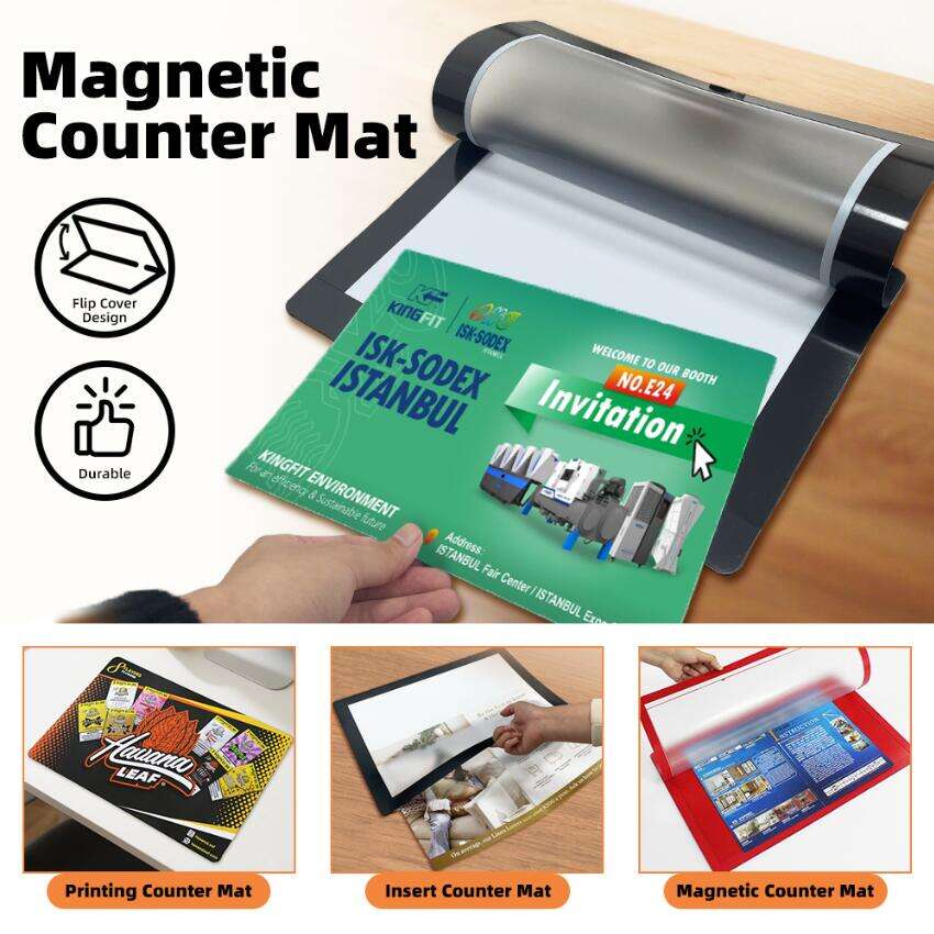 Custom Picture Frame Matting Counter Poster Pockets Window Photo Counter Top Mat Desk Mat Waterproof with logo