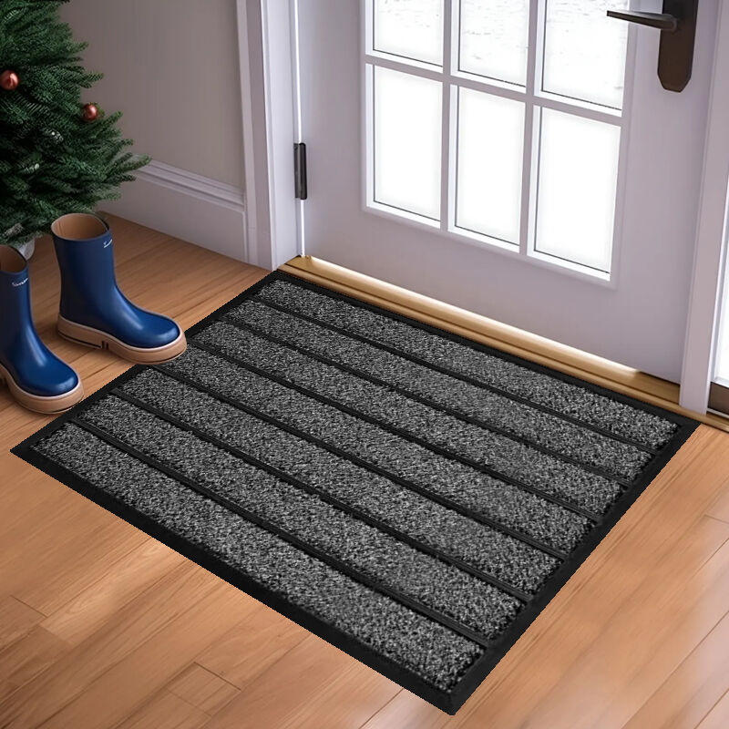 Calidad y diseño inigualables de las alfombras de entrada con franjas
