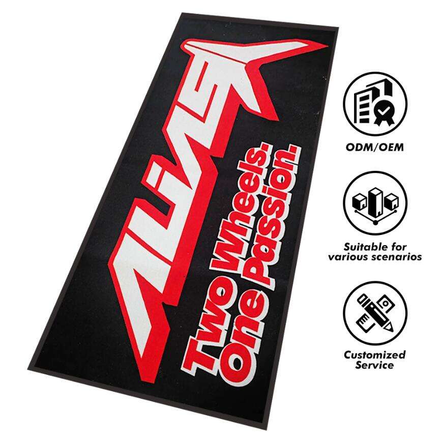 Custom Motorcycle Floor Mat Garage Workshop Pit Anti Slip Durable Protection Foot Matting for Bike Maintenance